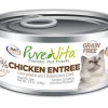 PureVita Grain-Free Chicken and Liver Entrée Canned Cat Food - 5.5 Oz - Case of 12