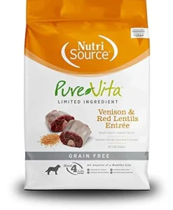 PureVita Grain-Free Venison and Lentils Dry Dog Food
