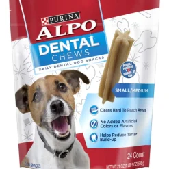 Purina Alpo Dog Dental Chews - Small/Medium - 21 Oz - 4 Pack