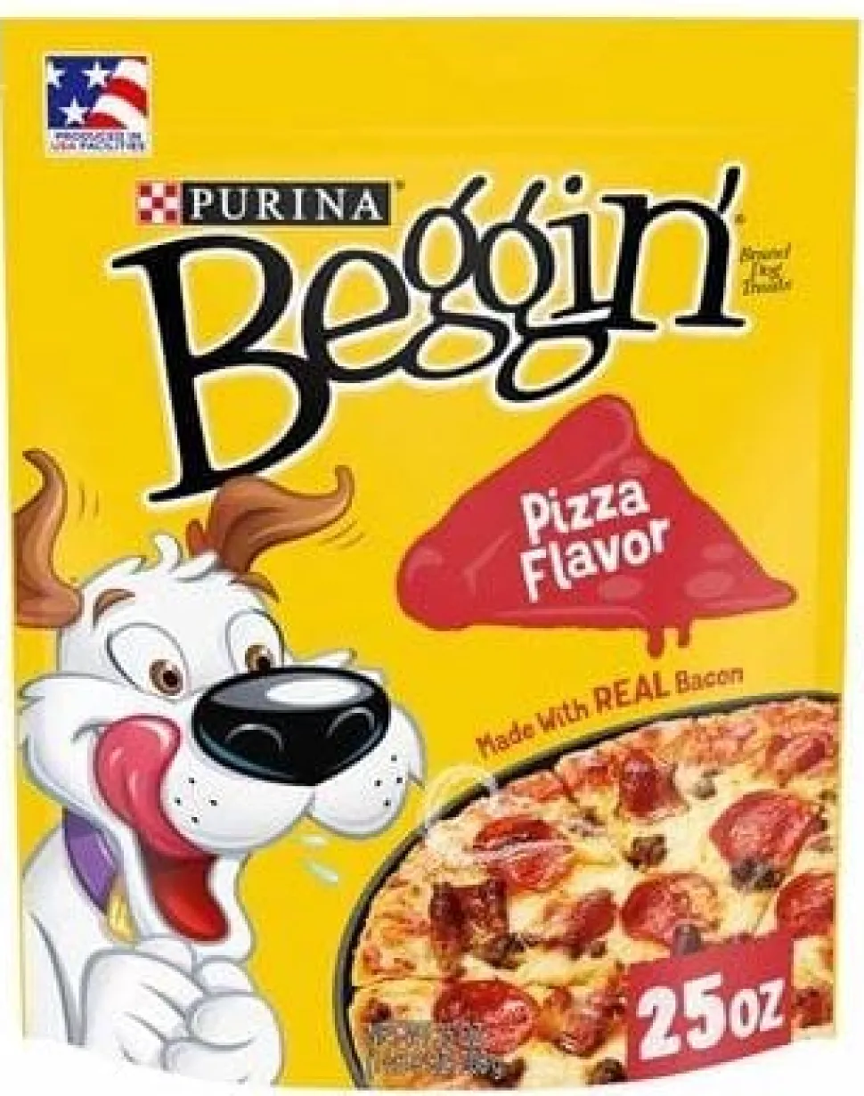 Purina Beggin' Pizza with Bacon and Pork Soft and Chewy Dog Treats - 25 Oz - 4 Pack