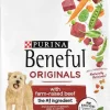 Purina Beneful Originals Farm-Raised Beef with Carrots Peas and Spinach Adult Dry Dog Food - 3.5 Lbs - Case of 4