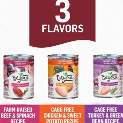 Purina Beyond Beef Chicken and Turkey Entrée in Gravy Canned Dog Food - Variety Pack - 12.5 Oz - Case of 6 - 2 Pack