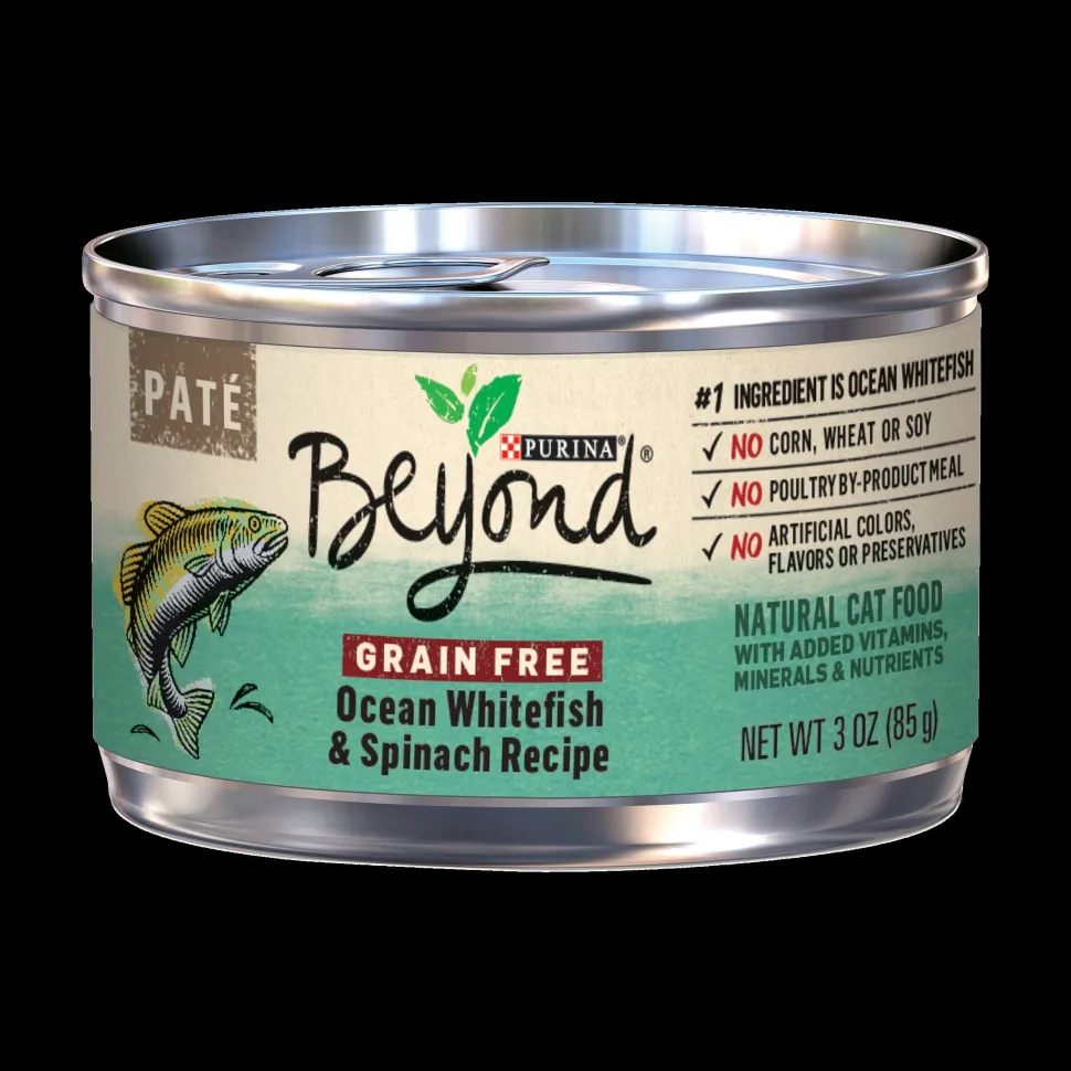 Purina Beyond Grain-Free Whitefish Pate Canned Cat Food - 3 Oz - Case of 12
