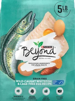 Purina Beyond Simply Grain-Free Whitefish Cage-Free Eggs and Sweet Potato Dry Cat Food - 5 Lbs - Case of 4