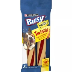 Purina Busy Bone with Beggin' Twist'd Bacon Flavor Chewy Dog Treats - Small/Medium - 7 Oz - Case of 6