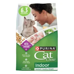 Purina Cat Chow Hairball Control and Healthy Weight Chicken Indoor Dry Cat Food - 6.3 Lbs - Case of 4