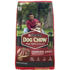 Purina Dog Chow Complete and Balanced Real Beef Adult Dry Dog Food - 44 Lbs