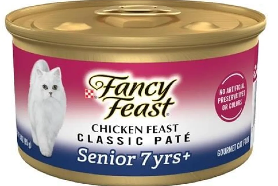 Purina Fancy Feast Chicken Feast Classic Pate Senior Canned Cat Food - 3 Oz - Case of 24