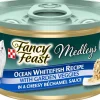 Purina Fancy Feast Classic Medley's Whitefish with Carrots and Spinach in Sauce Canned Cat Food - 3 Oz - Case of 24