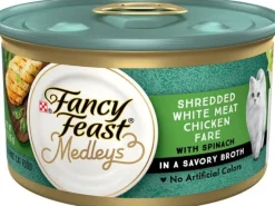 Purina Fancy Feast Classic Medley's High-Protein White Meat Chicken and Veggie Canned Cat Food - 3 Oz - Case of 24