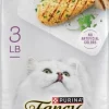 Purina Fancy Feast Gourmet Naturals Fram-Raised Chicken and Turkey Adult Dry Cat Food - 3 Lbs - Case of 4