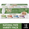 Purina Fancy Feast Gourmet Naturals Chicken Salmon Tuna and Beef Pate Canned Cat Food - Variety Pack - 3 Oz - Case of 12 - 2 Pack