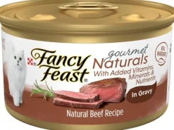Purina Fancy Feast Gourmet Naturals Beef in Gravy with Vitamins and Minerals Canned Cat Food - 3 Oz - Case of 12