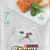 Purina Fancy Feast Gourmet Naturals Oceanfish and Salmon with Garden Greens Dry Cat Food - 7 Lbs - Case of 4