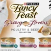 Purina Fancy Feast Gravy Lovers Collection Chicken Turkey and Beef Canned Cat Food - Variety Pack - 3 Oz - 24 Count