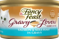 Purina Fancy Feast Gravy Lovers Salmon and Sole Recipe Canned Cat Food - 3 Oz - Case of 24
