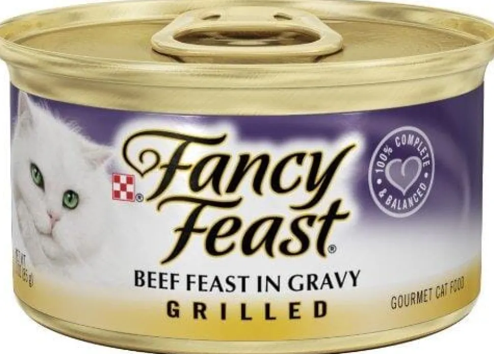 Purina Fancy Feast Grilled Beef Feast in Gravy Canned Cat Food - 3 Oz - Case of 24