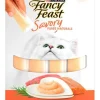 Purina Fancy Feast Savory Puree Naturals Salmon and Tuna Squeezable Tubes Cat Treats - 1.4 Oz - Case of 30