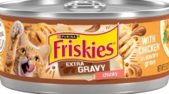 Purina Friskies Extra Gravy Chunky Chicken Canned Cat Food - 5.5 Oz - Case of 24