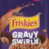 Purina Friskies Gravy Swirlers with Chicken Salmon and Dried Gravy Adult Dry Cat Food - 3.15 Lbs - Case of 4