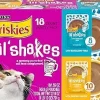 Purina Friskies Lil' Shakes Chicken Salmon Turkey and Tuna with Coconut Milk Puree Wet Cat Food or Topper Pouch - Variety Pack - 1.55 Oz - Case of 16 - 2 Pack