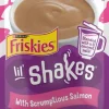 Purina Friskies Lil' Shakes Salmon Puree with Coconut Milk Wet Cat Food or Topper Pouch- 1.55 Oz - Case of 16