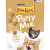 Purina Friskies Party Mix Gravy-licious Crunch Chicken and Gravy Crunchy Cat Treats - 6 Oz - Case of 6