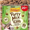 Purina Friskies Party Mix Natural Yums Chicken with Catnip and Vitamins Crunchy Cat Treats - 20 Ounce - Case of 3