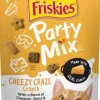 Purina Friskies Party Mix Cheesey Craze Chedder Swiss and Monterey Jack Crunchy Cat Treats - 6 Oz - Case of 6