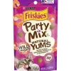 Purina Friskies Party Mix Natural Yums with Wild-Caught Shrimp Crunchy Cat Treats - 2.1 Oz - Case of 10
