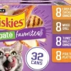 Purina Friskies Pate Favorites Mixed Grill Chicken Turkey and Liver Pate Canned Cat Food - Variety Pack - 5.5 Oz - Case of 32