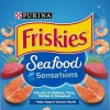 Purina Friskies Seafood Sensations Salmon Tuna Shrimp and Seaweed Adult Dry Cat Food - 3.15 Lbs - Case of 4