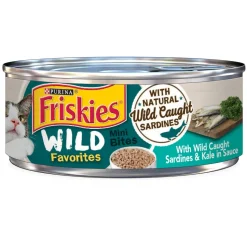 Purina Friskies Wild Sardines and Kale Canned Cat Food - 5.5 Oz - Case of 24