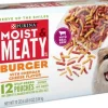 Purina Moist and Meaty Burger Beef and Chedder Cheese Flavor Dry Dog Food Pouches - 12 Pack - 72 Oz - Case of 4