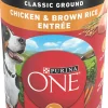 Purina One SmartBlend Classic Ground Chicken and Brown Rice Entrée Adult Canned Dog Food - 13 Oz - Case of 12