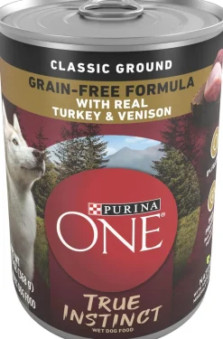 Purina One SmartBlend Grain-Free Classic Ground Turkey and Venison Canned Dog Food - 13 Oz - Case of 12