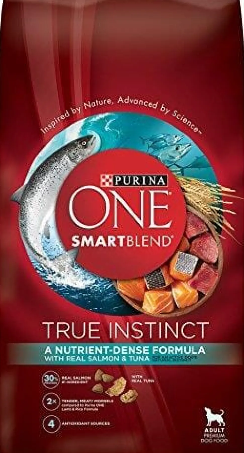 Purina ONE SmartBlend True Instinct Real Salmon & Tuna Adult Premium Dry Dog Food