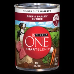 Purina One Tender Cuts in Gravy Beef and Barley Canned Dog Food - 13 Oz - Case of 12