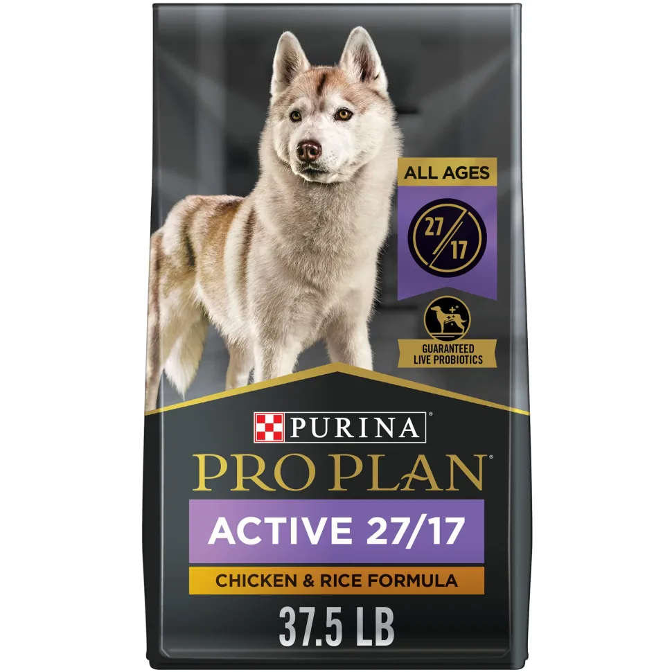 Purina Pro Plan Active 27/17 All Life Stages Chicken and Rice Dry Dog Food - 37.5 Lbs