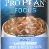 Purina Pro Plan Beef and Rice Chunks in Gravy Adult Large-Breed Canned Dog Food - 13 Oz - Case of 12