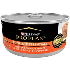 Purina Pro Plan Complete Essentials Savor Chicken and Spinach Entrée Canned Cat Food - 5.5 Oz - Case of 24