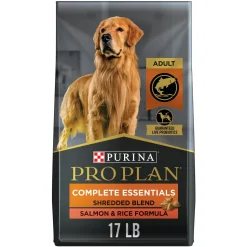 Purina Pro Plan Complete Essential Shredded Blend Salmon and Rice Dry Dog Food - 17 Lbs