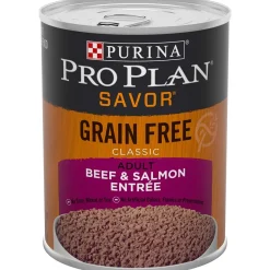 Purina Pro Plan Complete Essentials Grain-Free Classic Beef and Salmon Pate Entrée Adult Canned Dog Food - 13 Oz - Case of 12