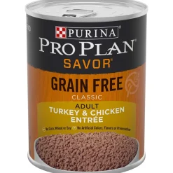 Purina Pro Plan Complete Essentials Grain-Free Classic Turkey and Chicken Adult Canned Dog Food - 13 Oz - Case of 12