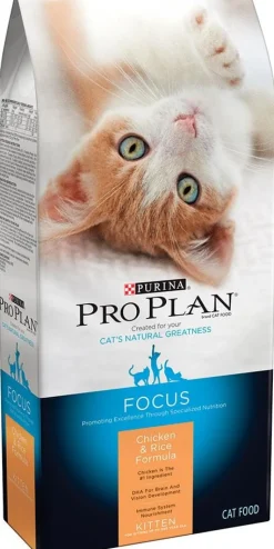Purina Pro Plan Focus Chicken & Rice Formula Kitten Dry Cat Food