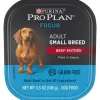 Purina Pro Plan Focus Chunks in Gravy Beef Pate Small-Breed Wet Dog Food Trays - 3.5 Oz - Case of 12