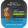 Purina Pro Plan Focus Grain-Free High-Protein Turkey Pate Entrée Small-Breed Adult Wet Dog Food Tray - 3.5 Oz - Case of 12