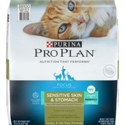 Purina Pro Plan Focus Probiotics Sensitive Skin & Stomach Turkey & Oat Meal Natural Dry Cat Food