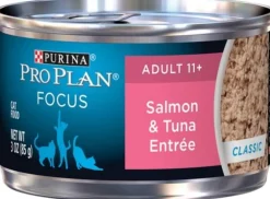 Purina Pro Plan Focus Senior Cat 11+ Salmon & Tuna Entree Canned Cat Food