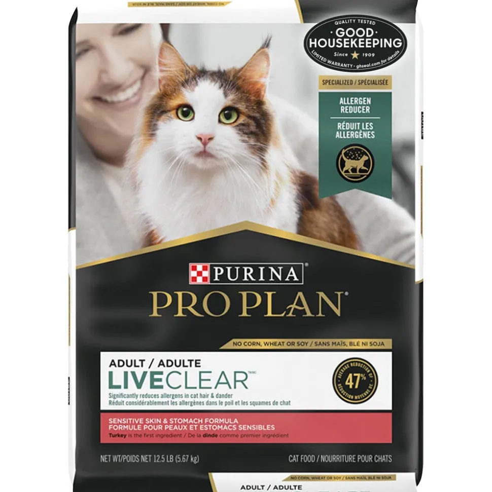 Purina Pro Plan LIVECLEAR Sensitive Stomach Sensitive Skin & Stomach Turkey & Oatmeal Dry Cat Food